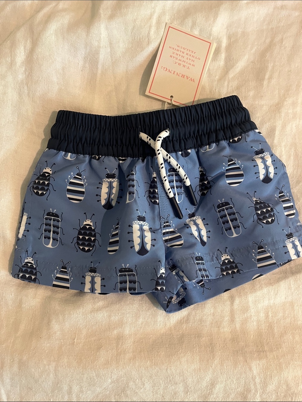 Beaufort bonnet baby Blue Beetle Print Swim Shorts